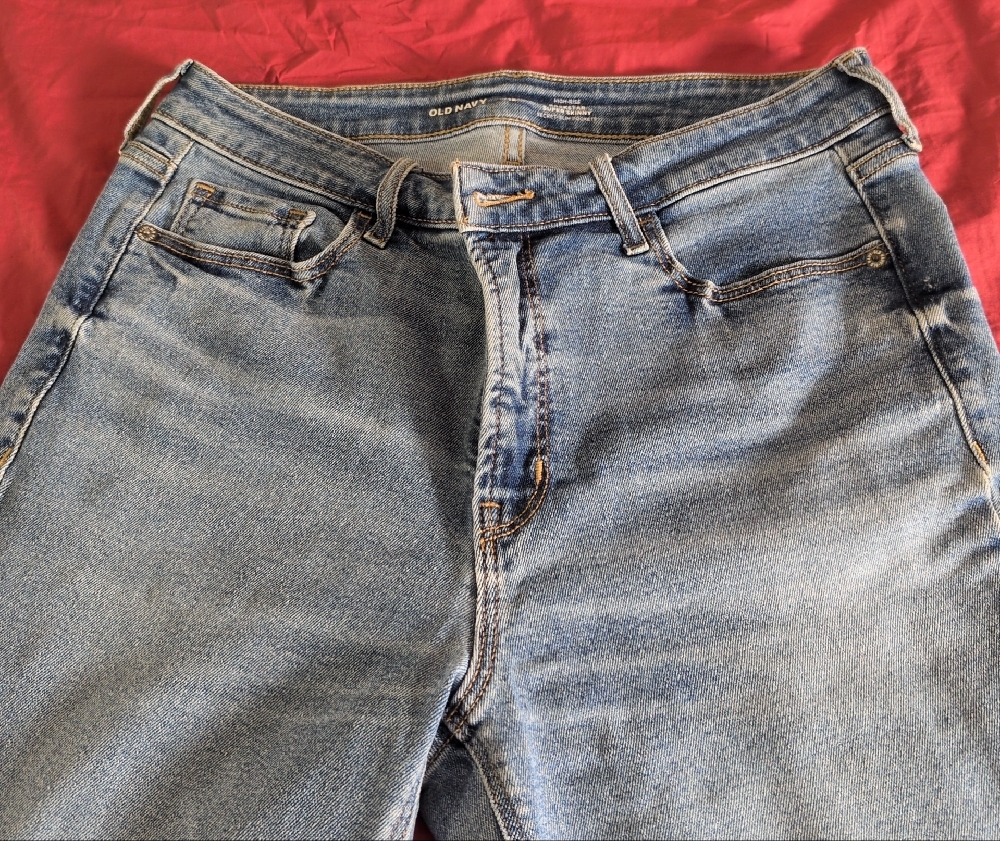Old Navy Blue Skinny Jeans with Vintage Wash